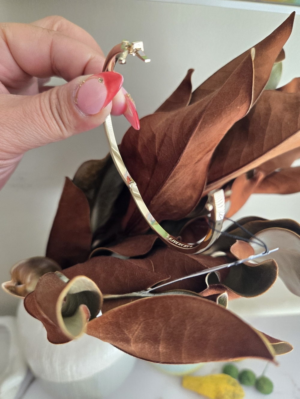 Givenchy Gold-Tone Crystal Row Slim Bangle - Picture 6 of 6